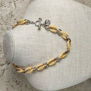 Angelique de Paris Sterling Silver/Resin Link Necklace